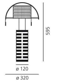 Artemide Shogun Tischlampe Schwarz / Weiß -Dekoration Verkauf artemide scandinavia shogun tischlampe schwarz wei 1