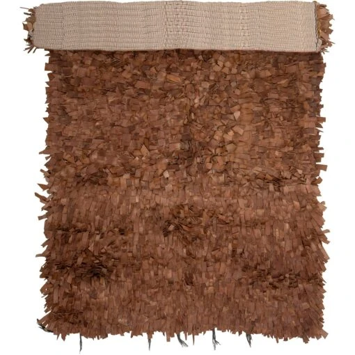 Bloomingville Serah Teppich Leder 120x180 Cm, Braun -Dekoration Verkauf bloomingville serah rug brown leather 0