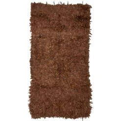 Bloomingville Serah Teppich Leder 120x180 Cm, Braun -Dekoration Verkauf bloomingville serah rug brown leather 2