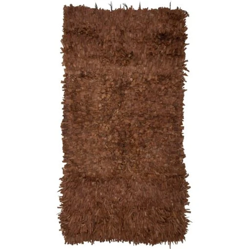 Bloomingville Serah Teppich Leder 120x180 Cm, Braun -Dekoration Verkauf bloomingville serah rug brown leather 2