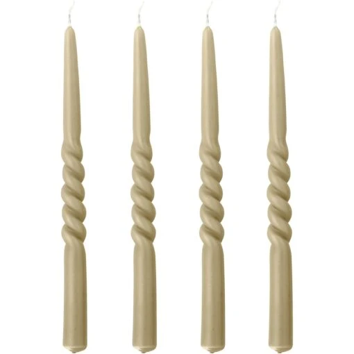 Bloomingville Twist Kerzen Natur 4-er Set -Dekoration Verkauf bloomingville twist candle nature parafin 0