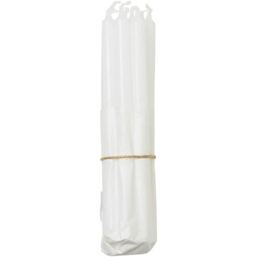 Broste Copenhagen Kerze 19,4 Cm 8-er Set, Pure White -Dekoration Verkauf broste copenhagen candle 12xh194cm pure wht w jute string s 8 2