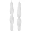 Broste Copenhagen Twist Kerze 23 Cm 2-er Set, Pure White -Dekoration Verkauf broste copenhagen twisted candles twist pure wht 24x23 bt9 s 2 1