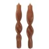 Broste Copenhagen Twist Kerze 23 Cm 2-er Set, Terracotta -Dekoration Verkauf broste copenhagen twisted candles twist pure wht 24x23 bt9 s 2 7