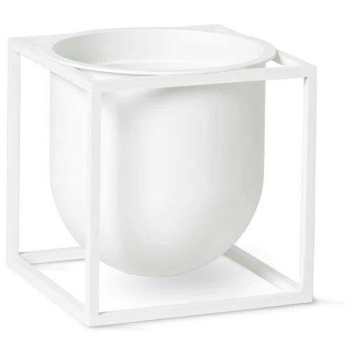 By Lassen Kubus Flower Pot 14, White -Dekoration Verkauf by lassen kubus flowerpot 14 cm 7