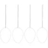 Egg Osterdeko Edelstahl 4-er Set, Weiß -Dekoration Verkauf cooee design egg easter decoration stainless steel 4 pack 4