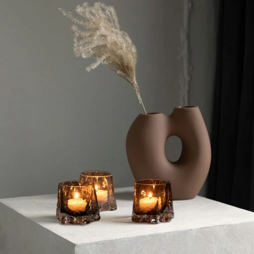 Gry Teelichthalter H7 Cm, Cognacfarben -Dekoration Verkauf cooee design gry tealight 1 1