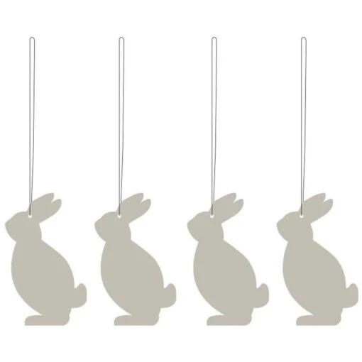 Hare Osterdeko Edelstahl 4-er Set, Sand -Dekoration Verkauf cooee design hare easter decoration stainless steel 4 pack 3