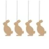 Easter Deco Hare, Cafe Au Lait -Dekoration Verkauf cooee design hare osterdeko edelstahl 4 er set 0