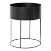 Ferm LIVING Plant Box Round, Schwarz -Dekoration Verkauf ferm living plant box round 0