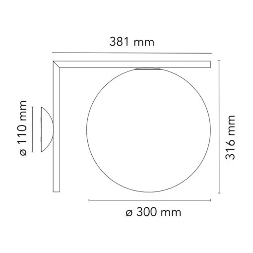 Flos IC Lights C/W2 Decken/Wandleuchte, Chrom -Dekoration Verkauf flos ic lights c w2 decken wandleuchte chrom 1