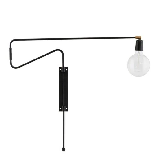 House Doctor Swing Wandlampe 70 Cm, Schwarz -Dekoration Verkauf house doctor swing wandlampe 70 cm 1