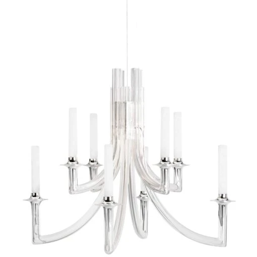 Kartell Khan Kronleuchter, Transparent -Dekoration Verkauf kartell khan chandelier 0