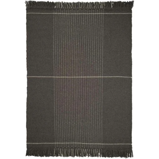 Linie Design Awakened Mind Wollteppich 170x240 Cm, Charcoal -Dekoration Verkauf linie design awakened mind wool rug 1