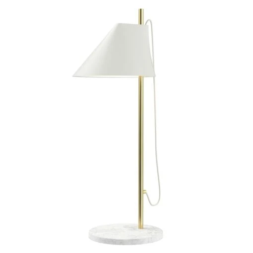 Louis Poulsen Yuh Table Lamp, Brass/White -Dekoration Verkauf louis poulsen yuh table lamp brass black 3