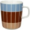 Marimekko Oiva/Tiiliskivi Tasse 25 Cl, Braun/Hellblau / Weiß -Dekoration Verkauf marimekko oiva tiiliskivi tasse 25 cl terra dunkelgrun 3