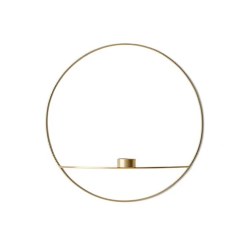 Menu Pov Circle Wall Candle Holder Tea Light L, Brass -Dekoration Verkauf menu pov circle wall candle holder tea light l 0