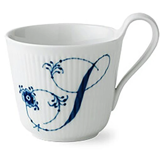 Royal Copenhagen Alphabet Tasse 33 Cl, S -Dekoration Verkauf royal copenhagen blue fluted pl alphabet mug a 94