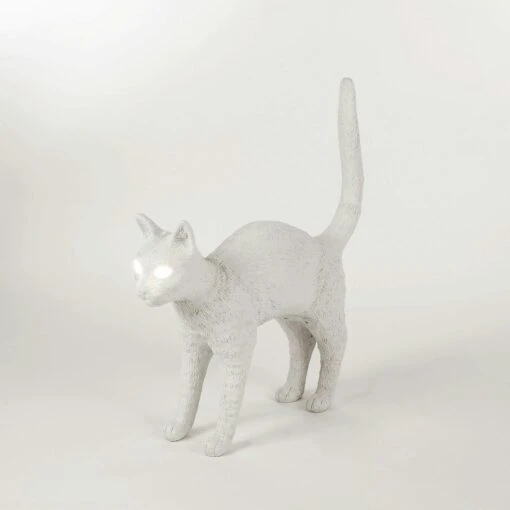 Seletti Jobby The Cat Lamp, Weiß -Dekoration Verkauf seletti jobby the cat lamp wei 3