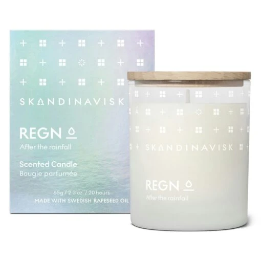 Skandinavisk REGN Duftkerze Mit Deckel 65 G -Dekoration Verkauf skandinavisk regn scented candle 11