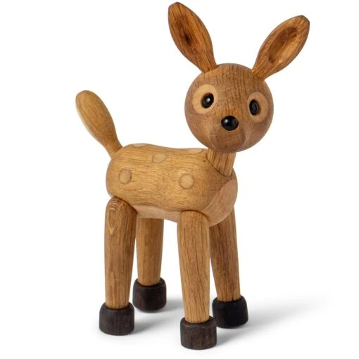 Spring Copenhagen Spot Deer Baby Holzfigur 12,7 Cm -Dekoration Verkauf spring copenhagen spot ren baby tradekoration 127 cm ek lonn 0