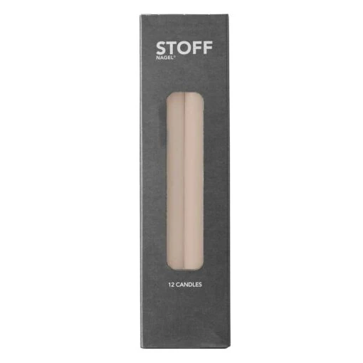 Nagel Kerzen 12er-Pack, Beige -Dekoration Verkauf stoff nagel kerzen 12er pack 7