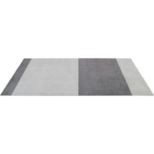 Stripes Teppich Steel Grey / Hellgrau, 90x200 Cm -Dekoration Verkauf tica copenhagen floormat polyamide 120x67cm steelgrey light grey 16