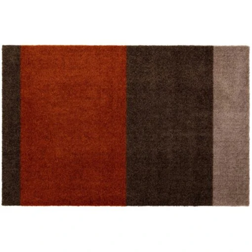 Stripes Teppich Sandfarben/Terracotta, 60x90 Cm -Dekoration Verkauf tica copenhagen polyamide stripes horizontal sand terracotta 0