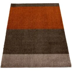 Stripes Teppich Sandfarben/Terracotta, 60x90 Cm -Dekoration Verkauf tica copenhagen polyamide stripes horizontal sand terracotta 3