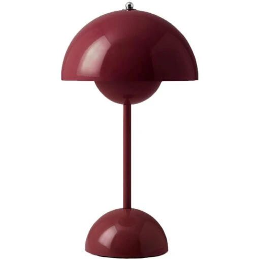 &Tradition Flowerpot VP9 Tischlampe Tragbar Mit Magnetischem Ladekabel, Dark Plum -Dekoration Verkauf tradition flowerpot vp9 25