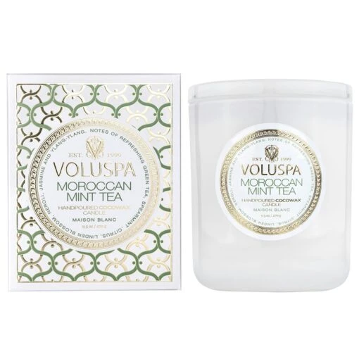 Voluspa Maison Classic Boxed Duftkerze, Moroccan Mint Tea -Dekoration Verkauf voluspa maison classic boxed duftkerze moroccan mint tea 0